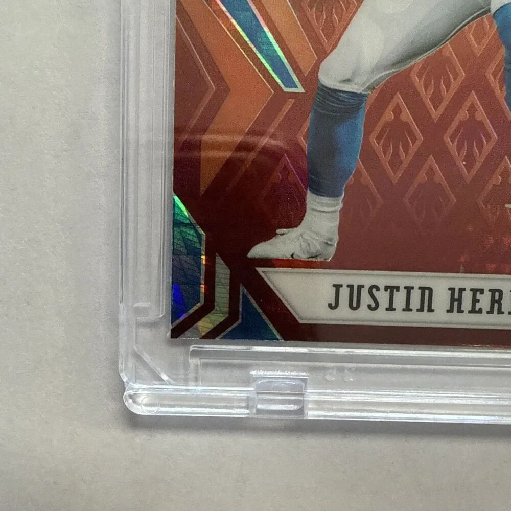2020 Panini Phoenix JUSTIN HERBERT Chargers Fire Burst #103 Rookie RC